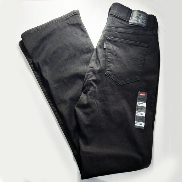 Levi's Classic Bootcut Jeans Black Size 10 Long New With Tags - Picture 1 of 5